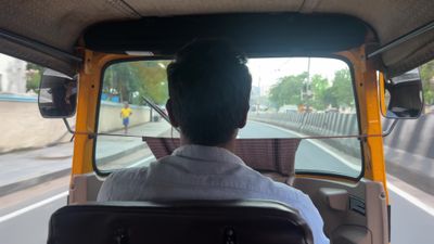 Auto Rickshaw Ride Through Bustling Indian Streets Free Stock Video ...
