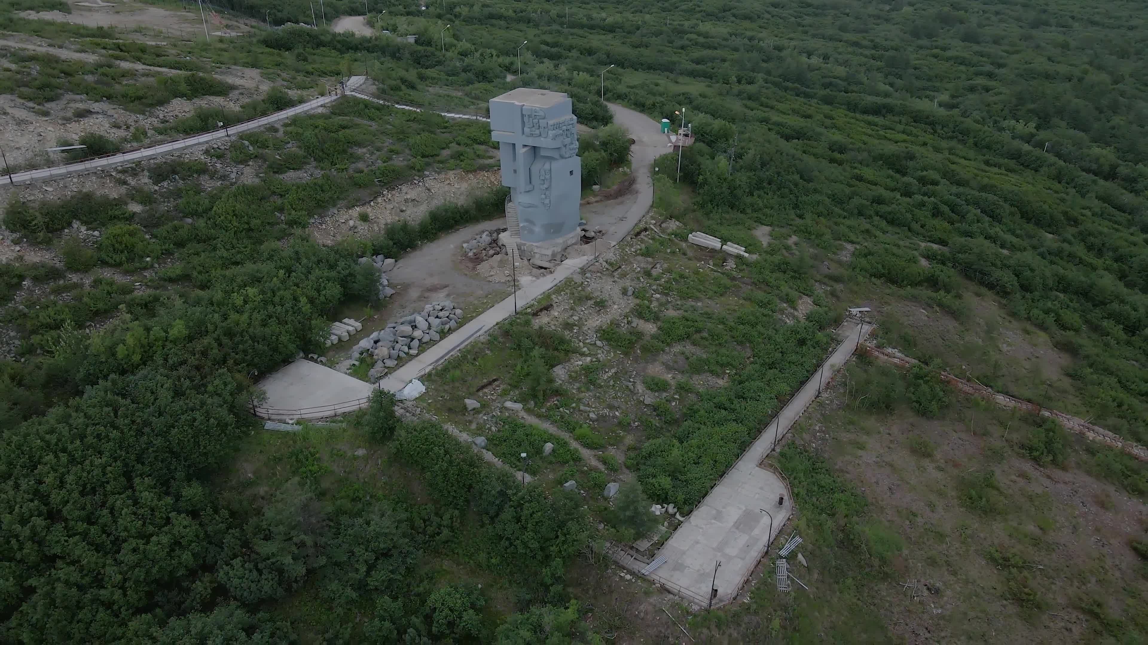 aerial view of tower in lush green forest 30009199 — free pexels stock footage