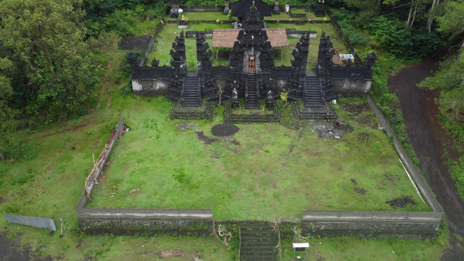 Drone Footage Of A Temple Free Stock Video Footage, Royalty-Free 4K ...