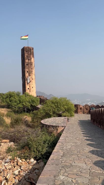 Historic Fort with Tower and Distant View Free Stock Video Footage ...