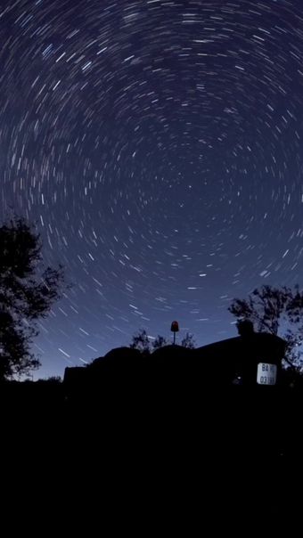 夜空星轨延时免费下载视频素材