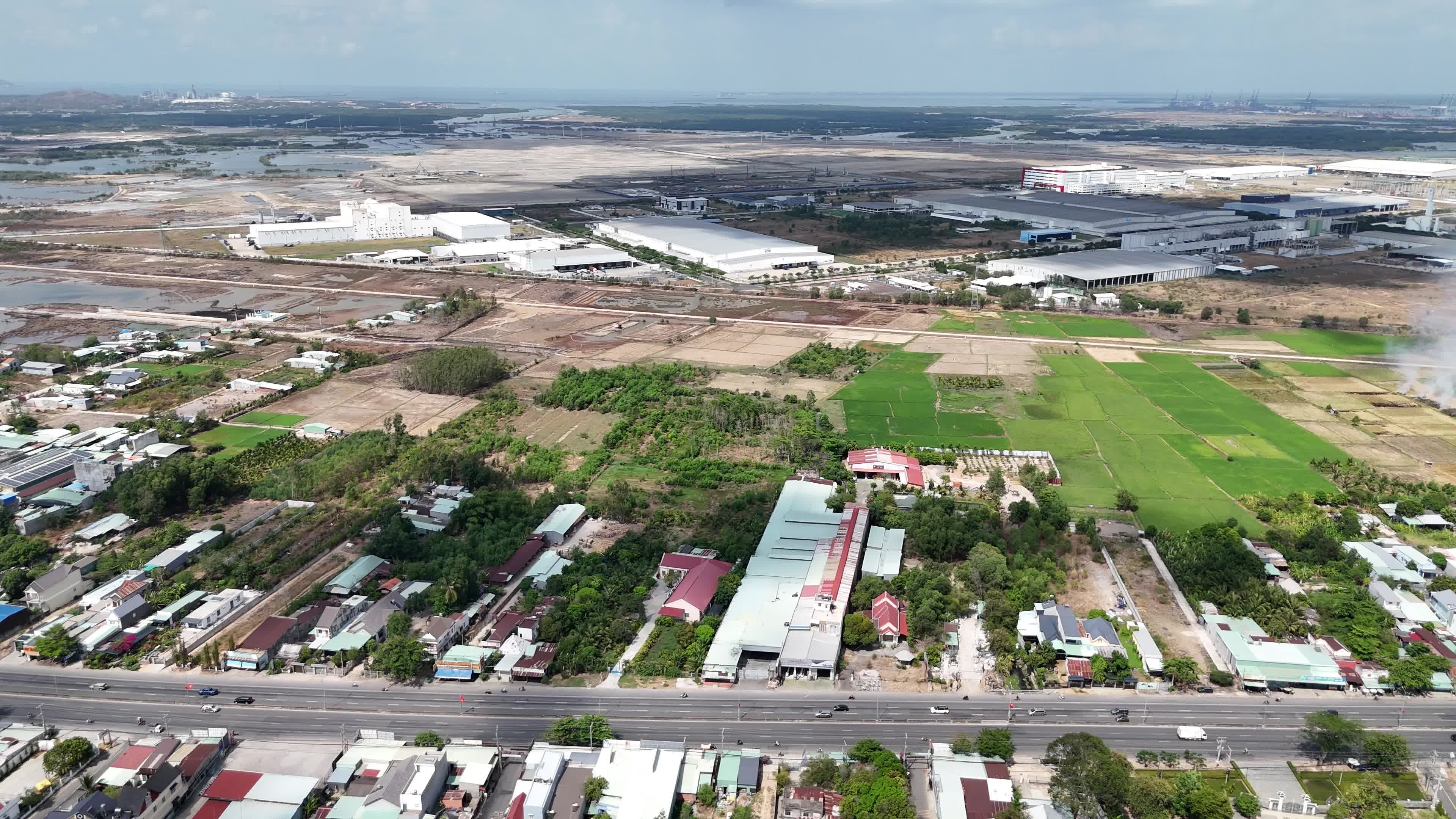 Aerial View of Vietnam's Rural Infrastructure Free Stock Video Footage ...