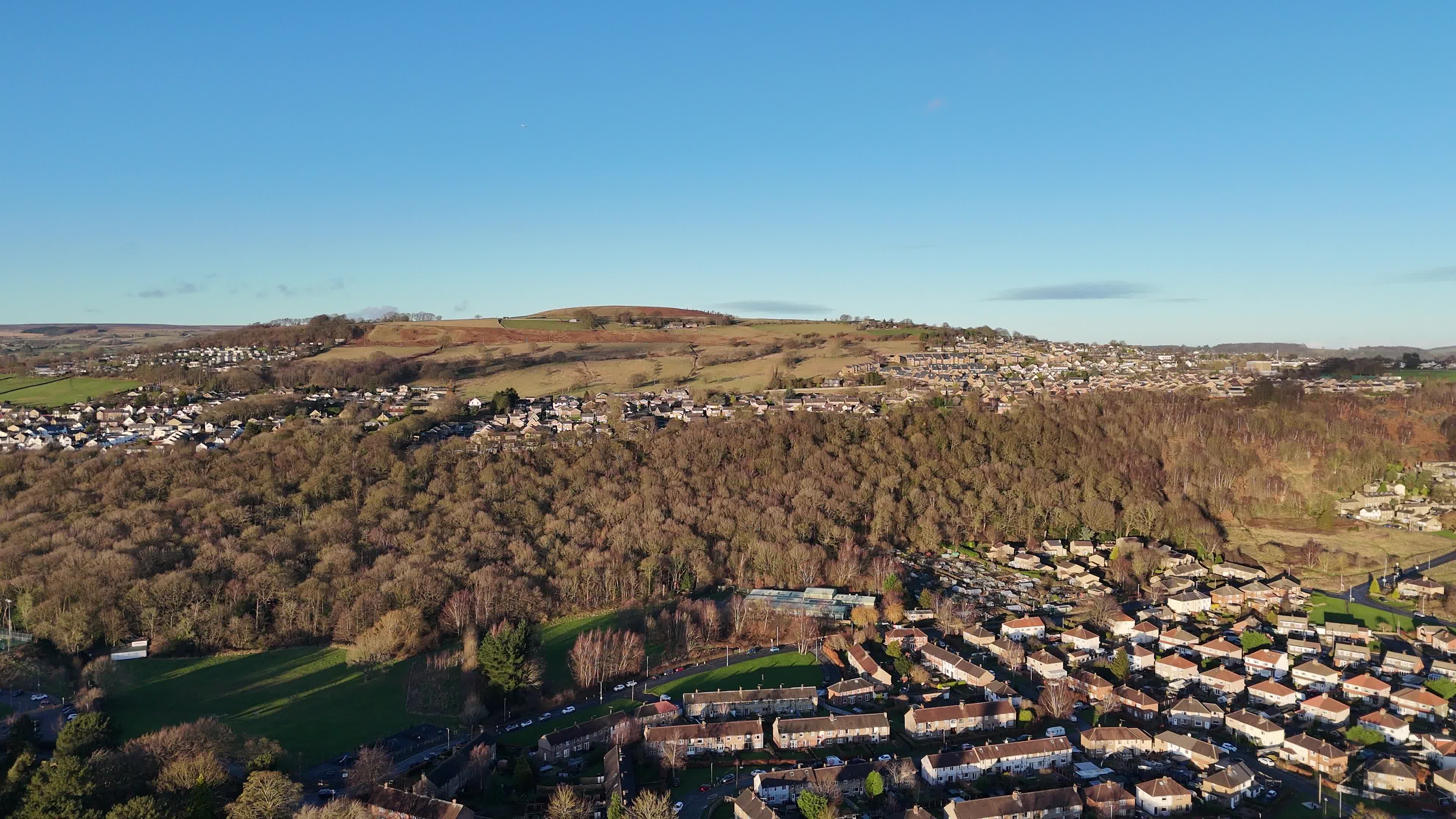 Aerial View of Countryside and Housing Development Free Stock Video ...