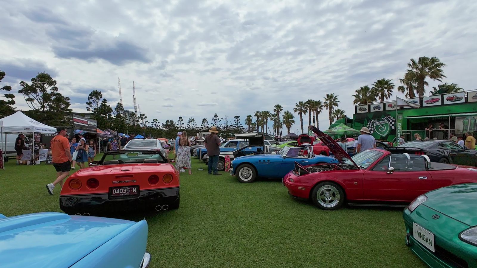Classic Car Showcased at Outdoor Rally Event Free Stock Video Footage ...