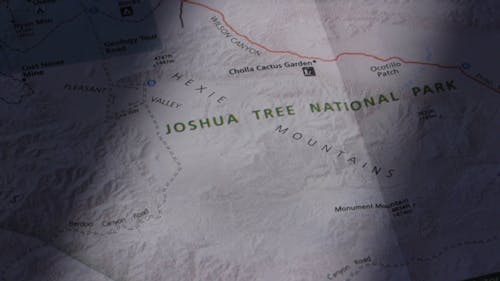 Paper Printed Copy Of A Map 