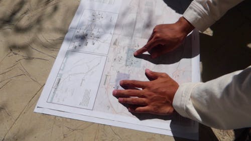 Man Showing A Plan 