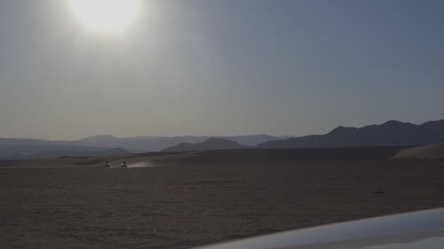 Off Road Ride On An All Terrain Vehicle In A Desert