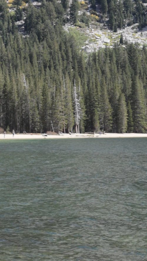 Ondas De água Na Superfície De Um Lago