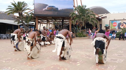 People Performing A Cultural Dance
