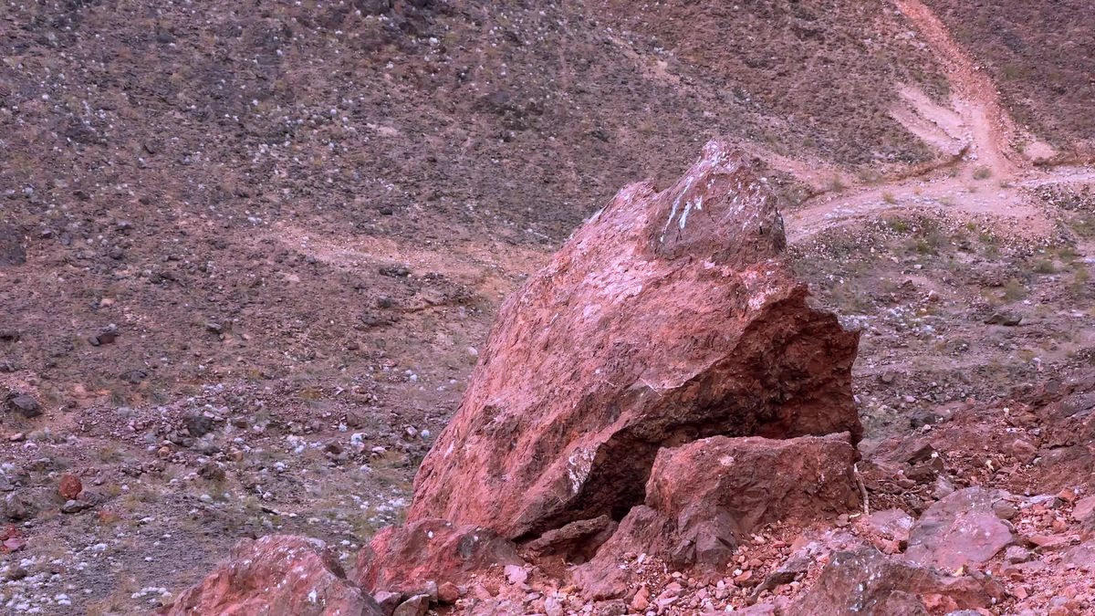 Scenic Desert Landscape with Red Rocks Free Stock Video Footage ...