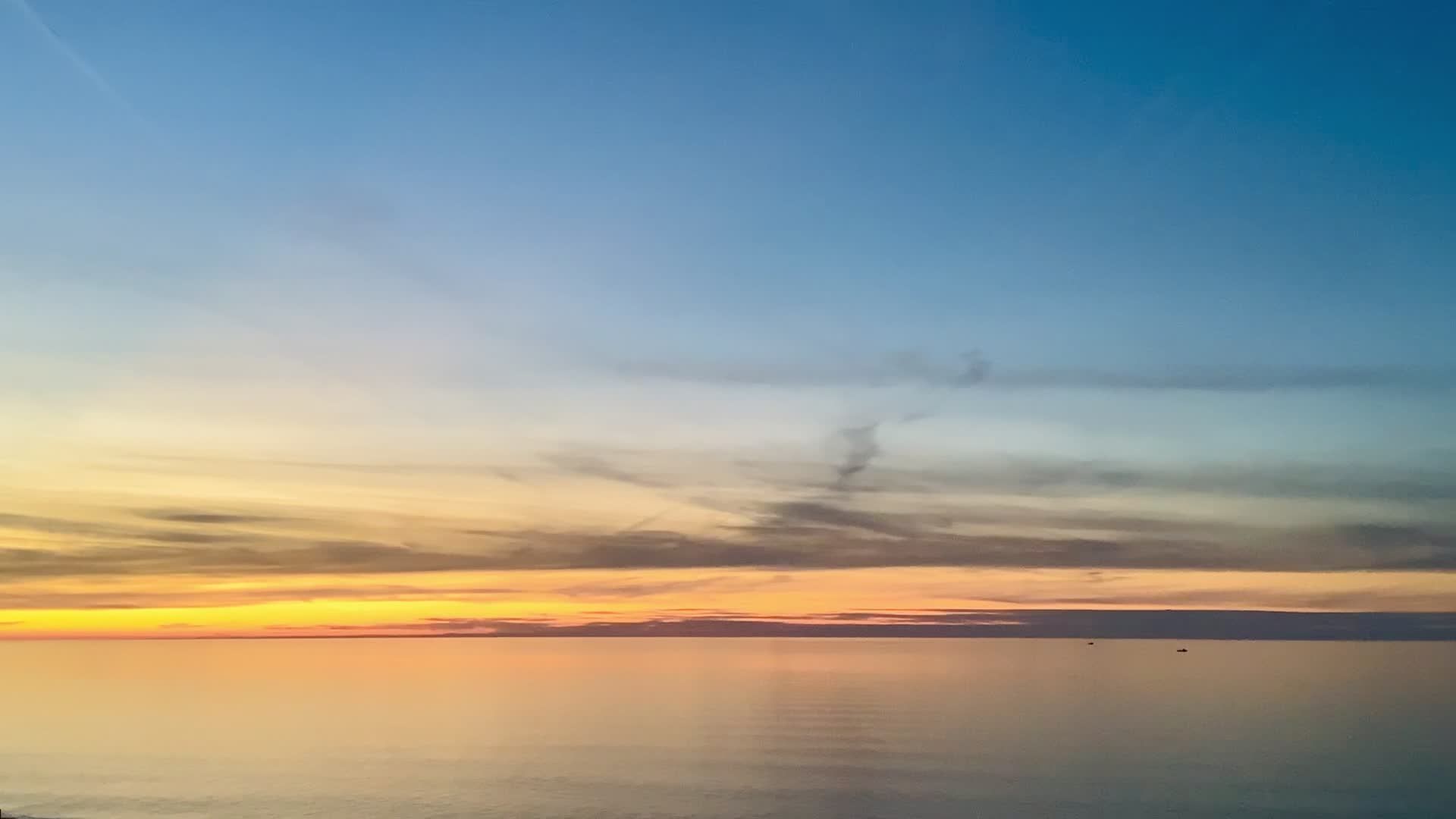 Stunning Sunset Over Calm Ocean Waters Free Stock Video Footage ...