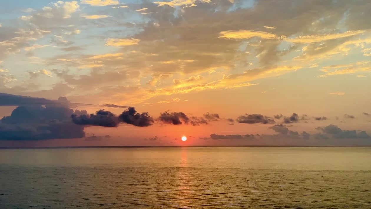 Stunning Ocean Sunset with Vibrant Colors Free Stock Video Footage ...