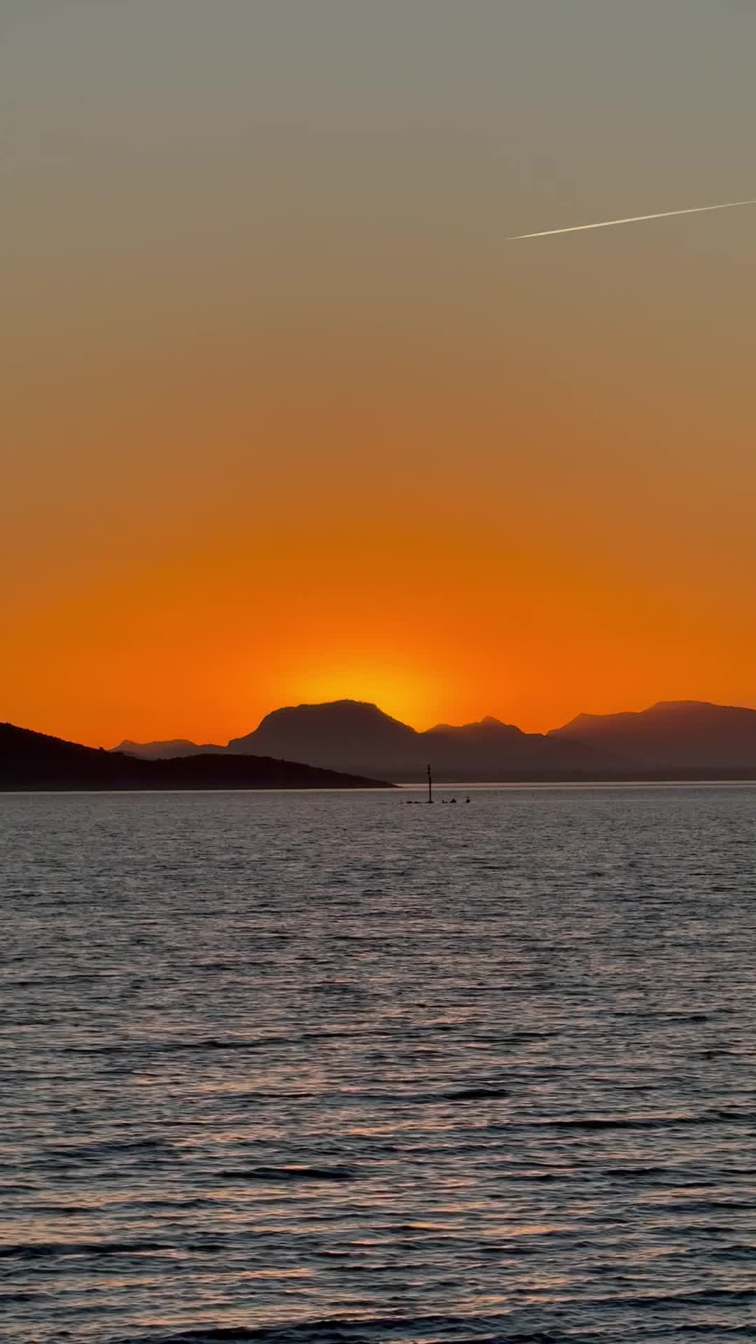 Moving Clouds in a Beautiful Sunset Sky Free Stock Video Footage ...