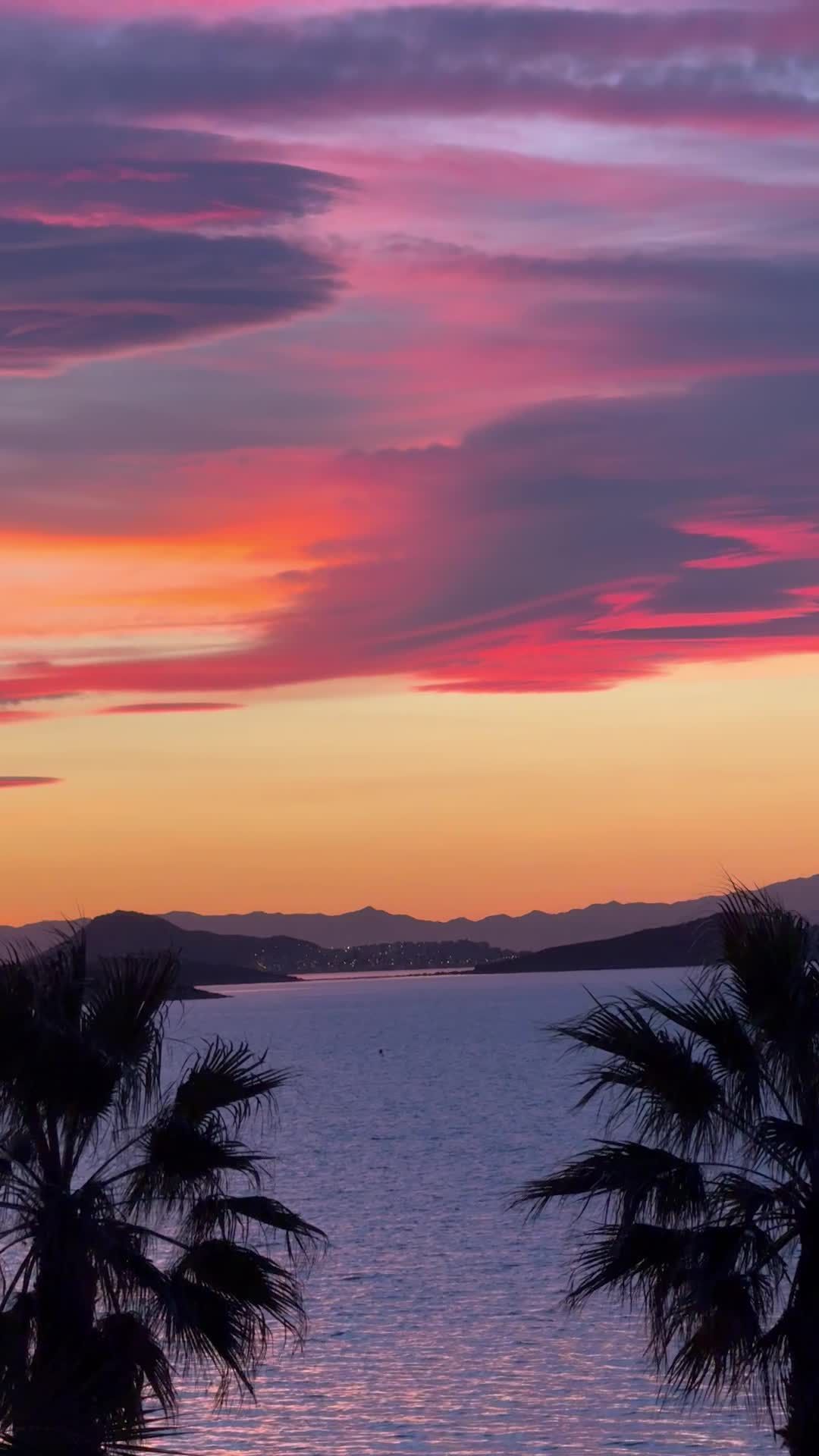 Stunning Tropical Sunset Over the Ocean Free Stock Video Footage ...