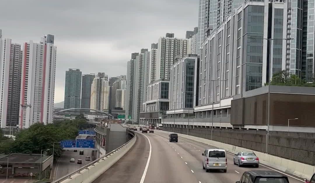 Urban Highway Traffic in High-Rise Cityscape Free Stock Video Footage ...