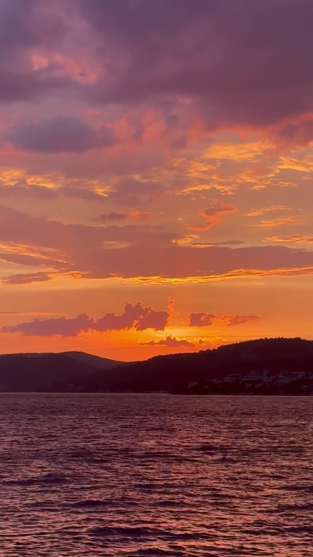 Stunning Sunset Over Calm Ocean Waters Free Stock Video Footage ...