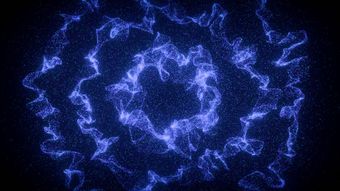 蓝色粒子视频素材