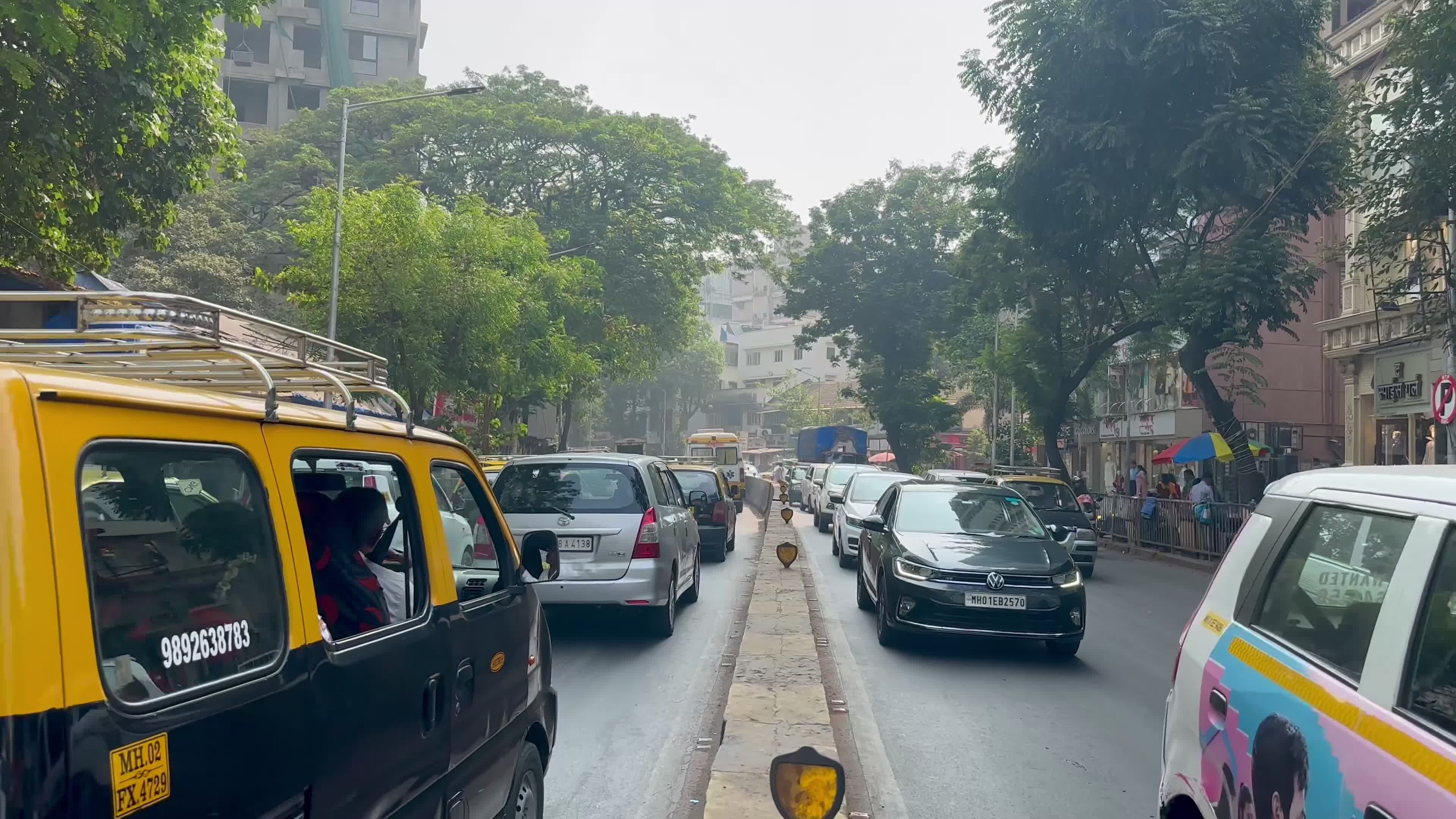 Busy Urban Street Traffic in Mumbai India Free Stock Video Footage ...