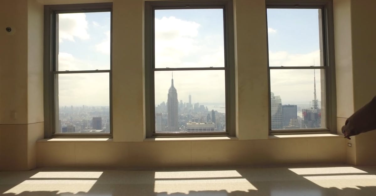 View Of The Cityscape From Windows Of A High-rise Building · Free Stock ...