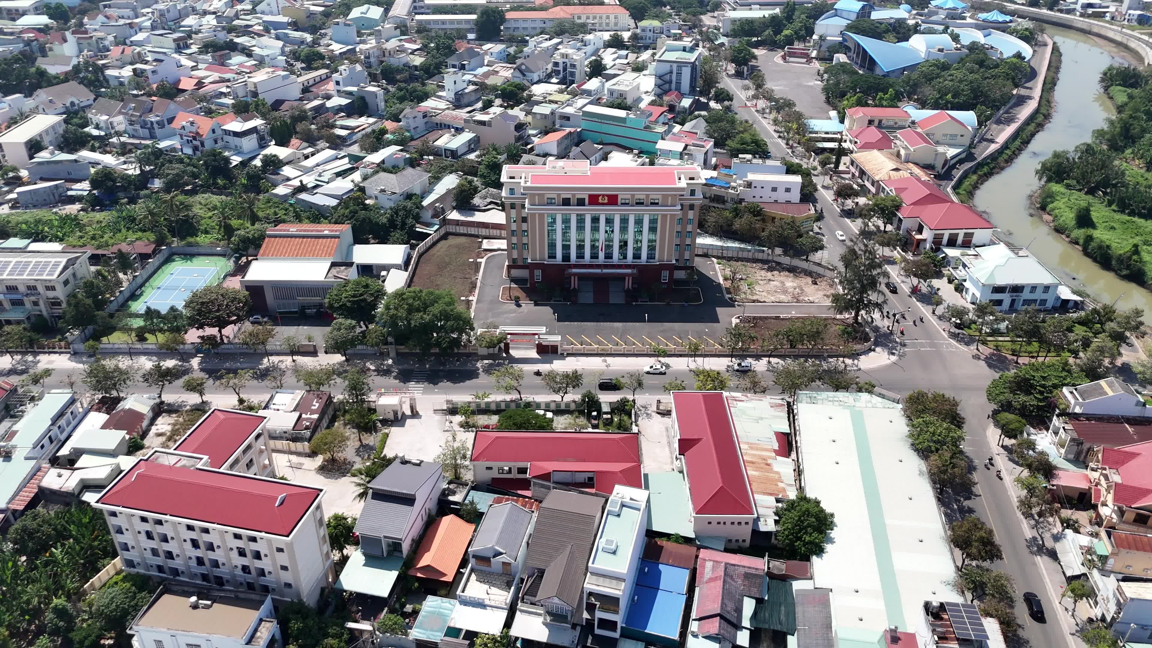 Aerial View of Bà Rịa City in Vietnam Free Stock Video Footage, Royalty ...