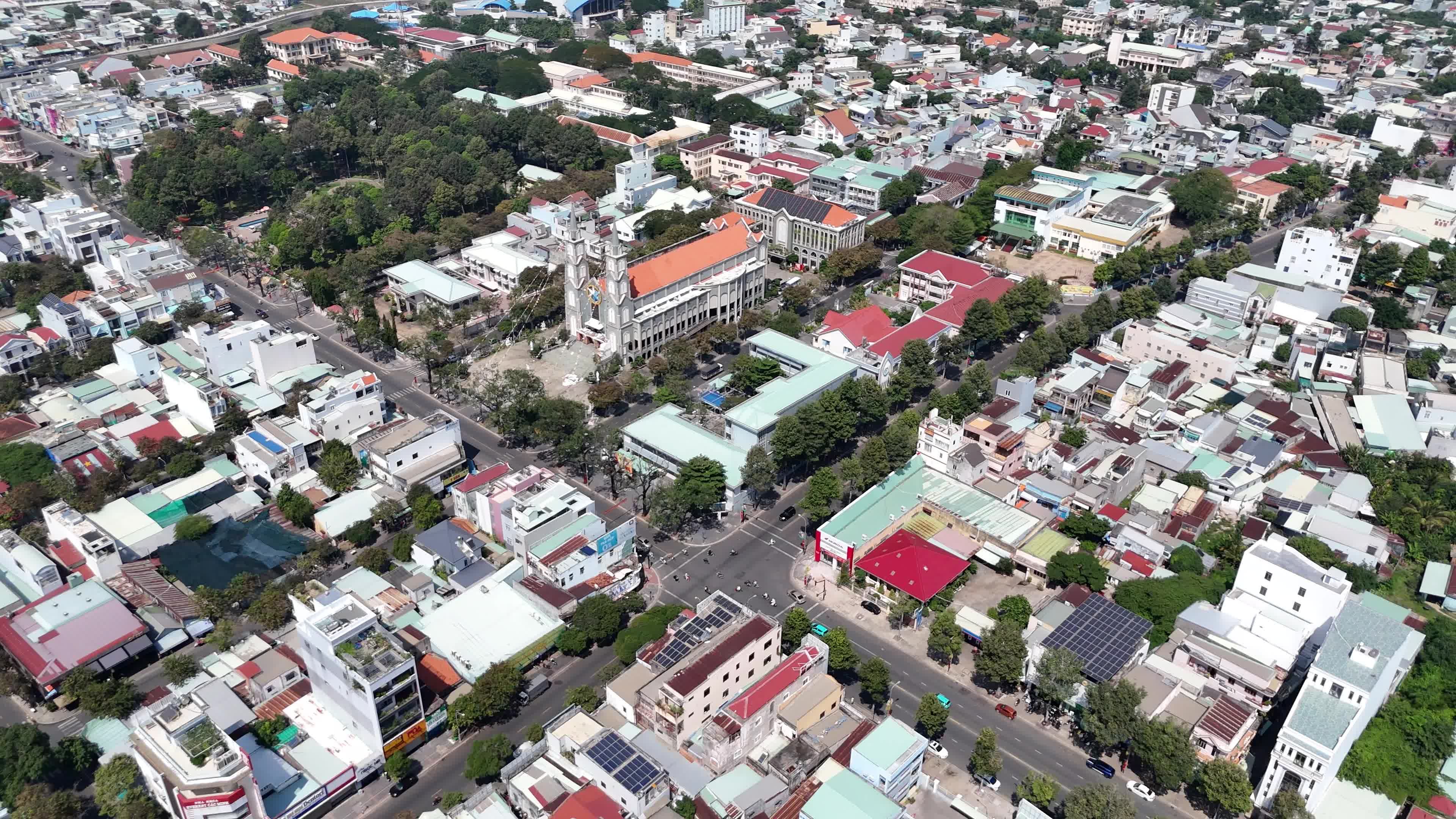 Aerial View of Bà Rịa City, Vietnam Free Stock Video Footage, Royalty ...