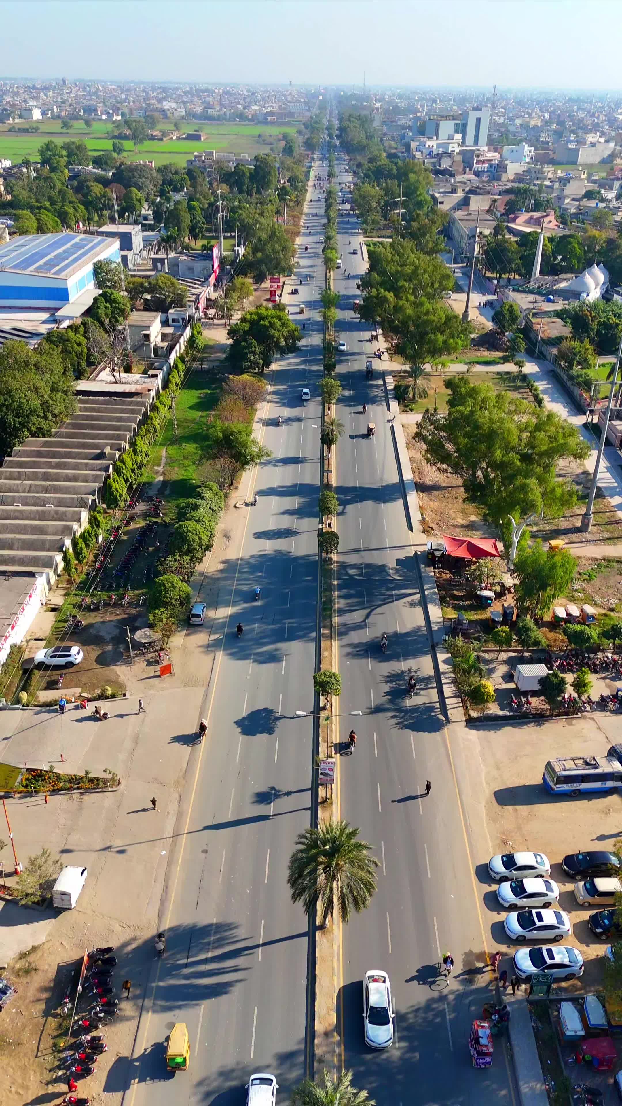 Aerial View of Busy City Street During Daytime Free Stock Video Footage ...