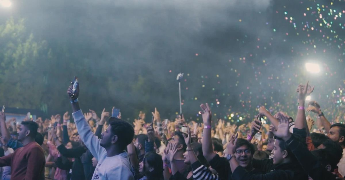 Lively Nighttime Concert Crowd Celebration Free Stock Video Footage ...