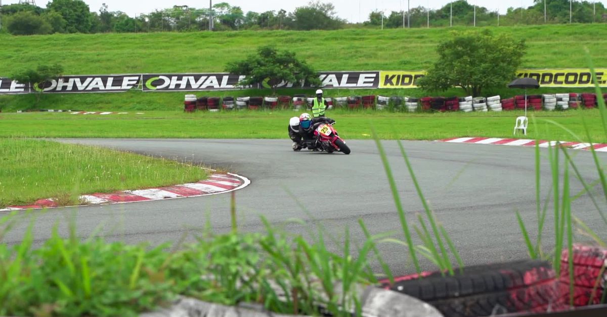 Motorcycle At Races Exciting Motorcycle Race on Outdoor Track Free Stock Video Footage ...