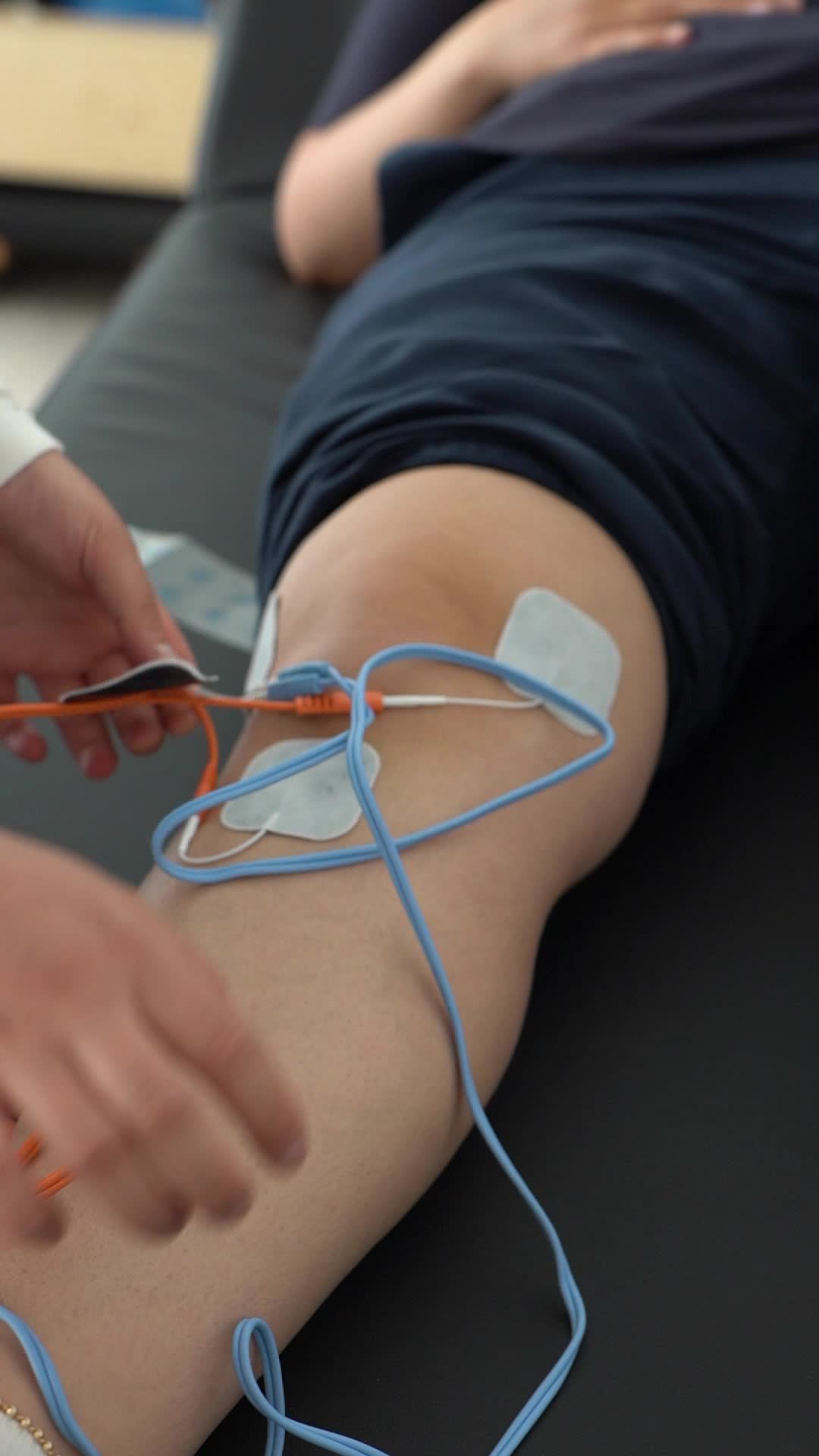 Electrotherapy Session for Muscle Rehabilitation Free Stock Video ...