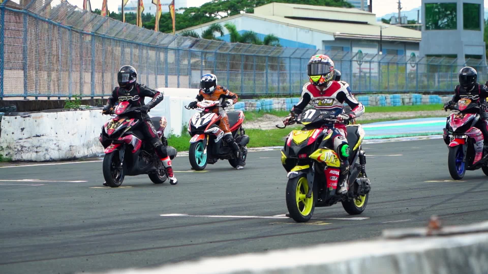 Exciting Motorcycle Race on Outdoor Track Free Stock Video Footage ...