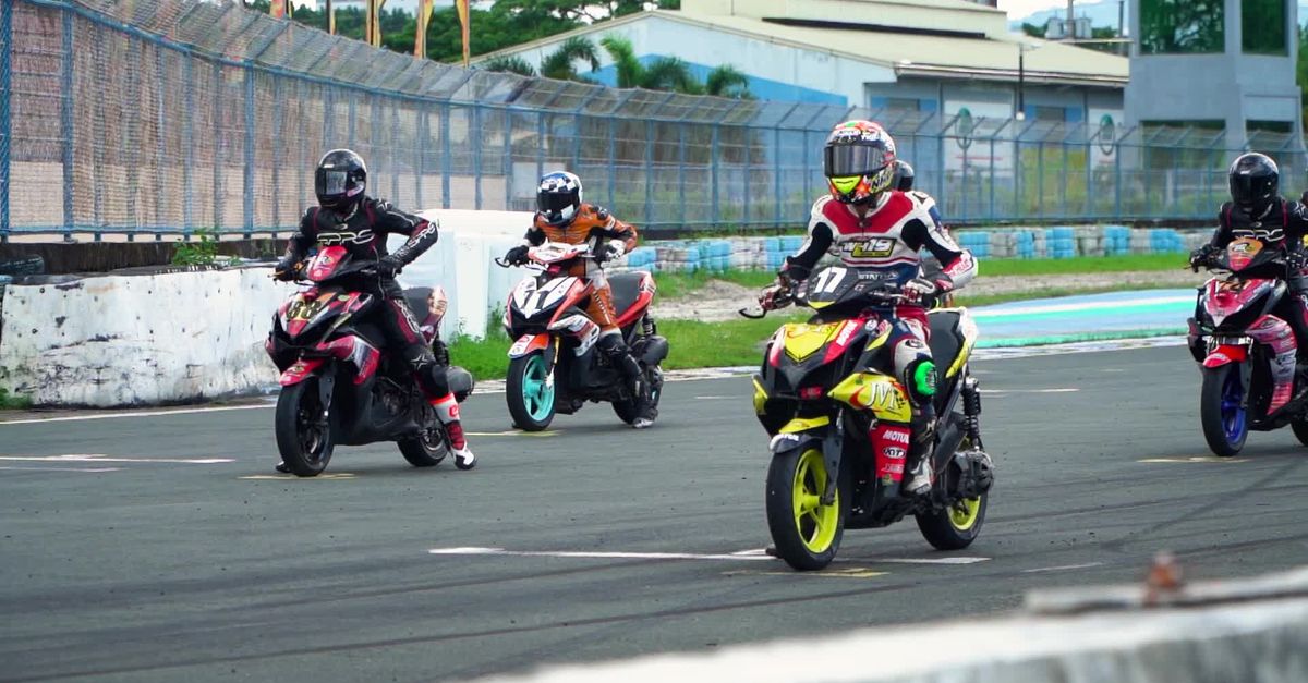 Motorcycle At Races Exciting Motorcycle Race on Outdoor Track Free Stock Video Footage ...