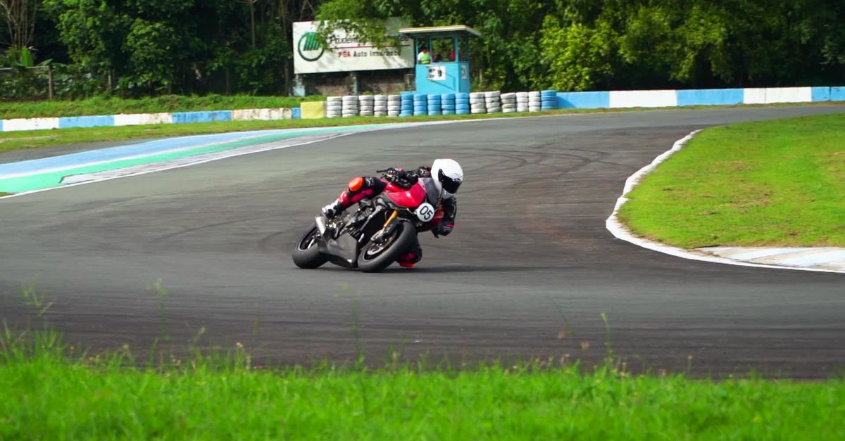 High-Speed Motorcycle Race on Curved Track Free Stock Video Footage ...