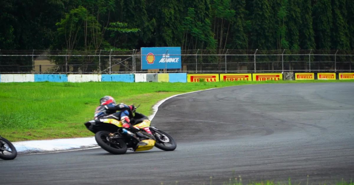 Motorcycle At Races High-Speed Motorcycle Race on Curved Track Free Stock Video Footage ...