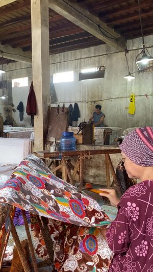 Traditional Indonesian Batik Making Process Free Stock Video Footage ...