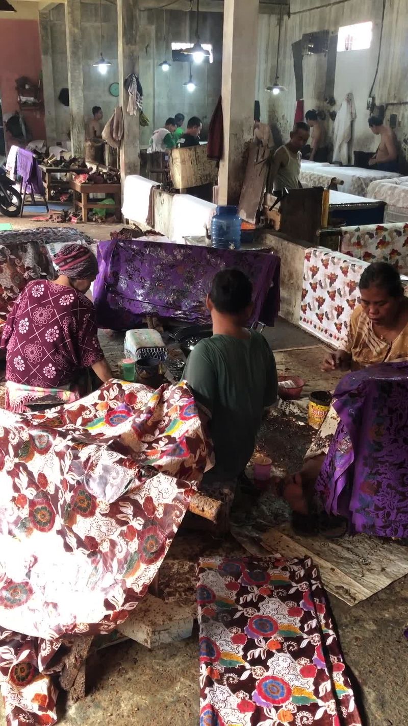 Batik Pattern Process Traditional Indonesian Batik Making Process Free Stock Video Footage ...