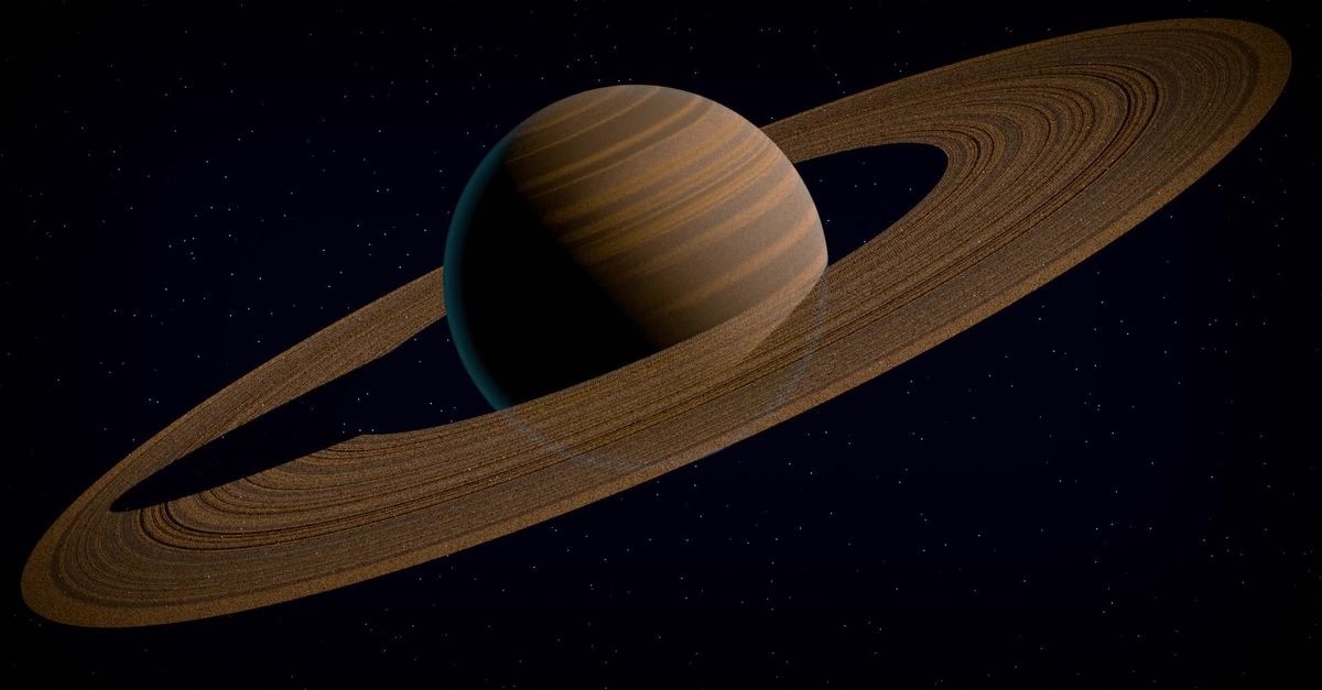 Rotating Saturn and Its Rings in Deep Space Free Stock Video Footage ...