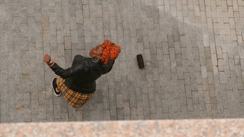 Woman Dancing on the Street