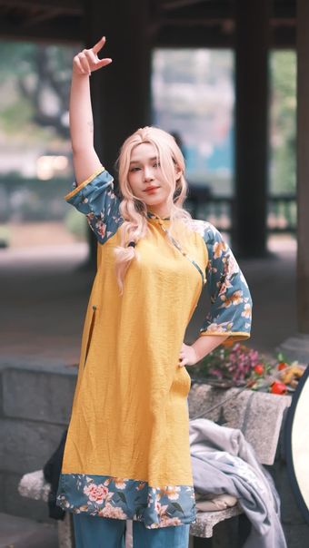 新中式服装，陈列视频素材