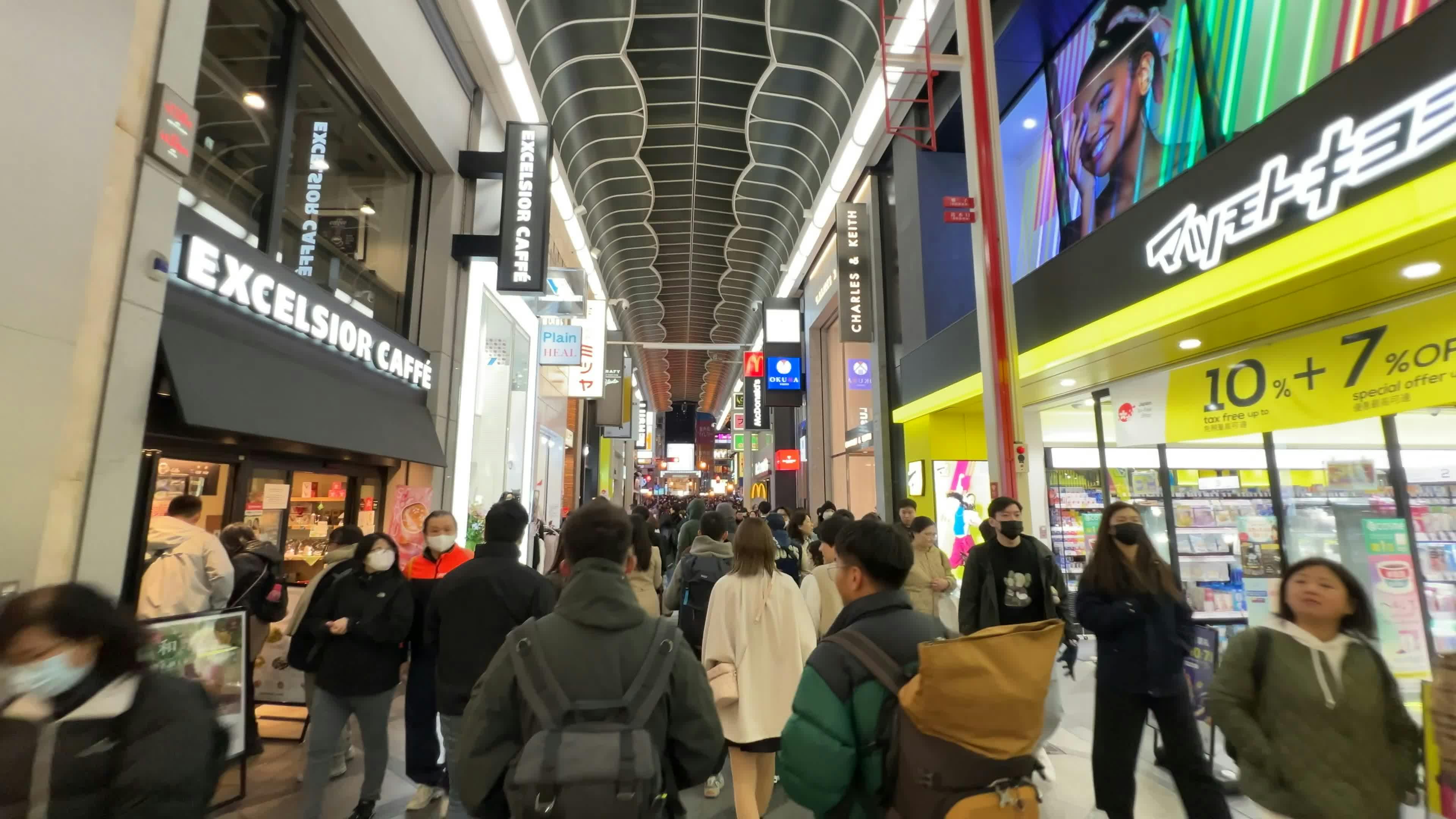bustling namba shopping street in osaka japan 30484176