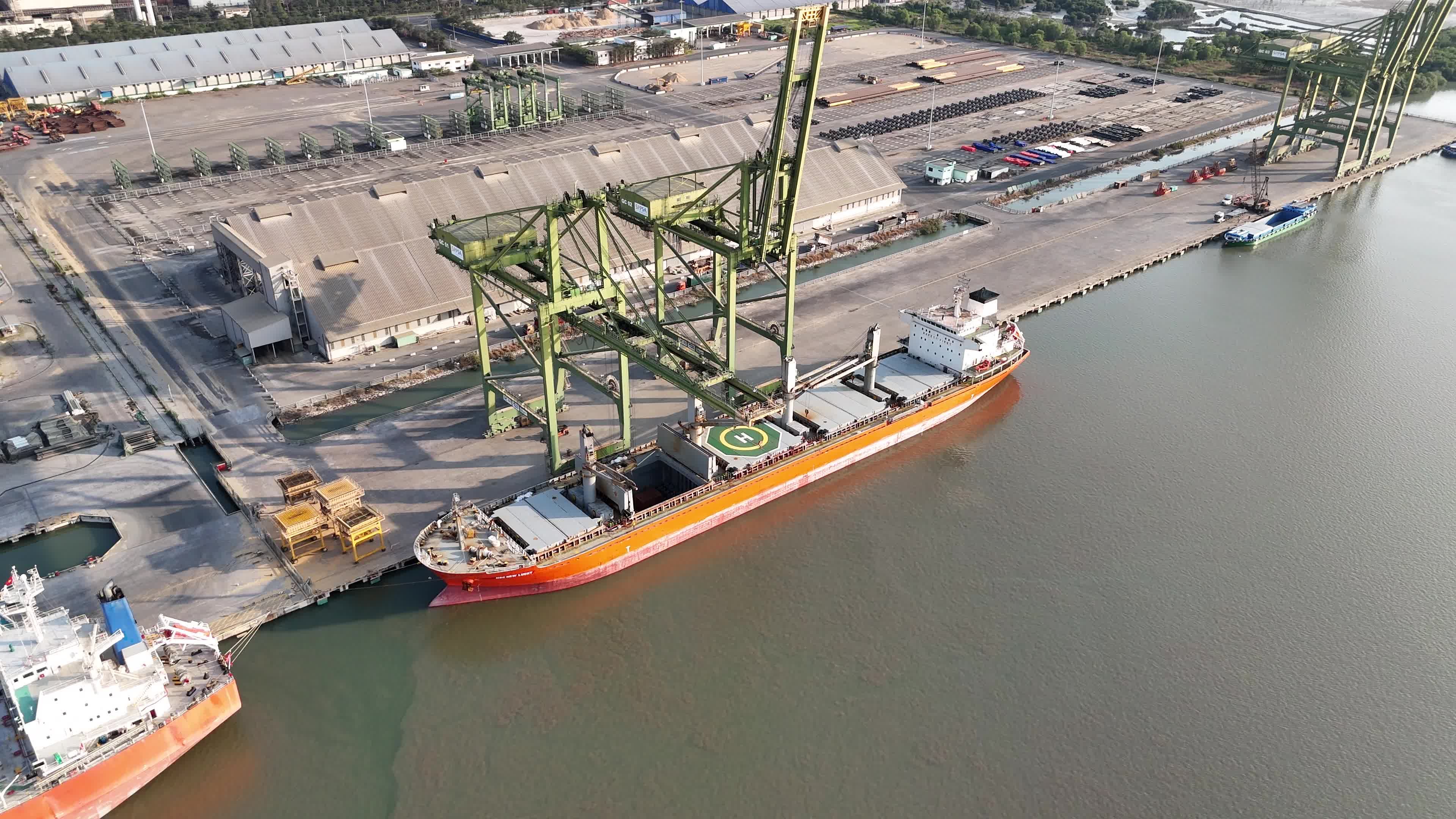 International Shipping at Seaport Docks Free Stock Video Footage ...