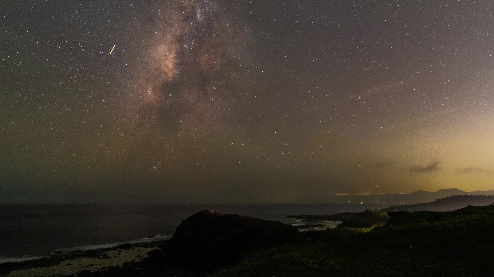 Stunning Night Sky with Milky Way and Ocean Free Stock Video Footage ...