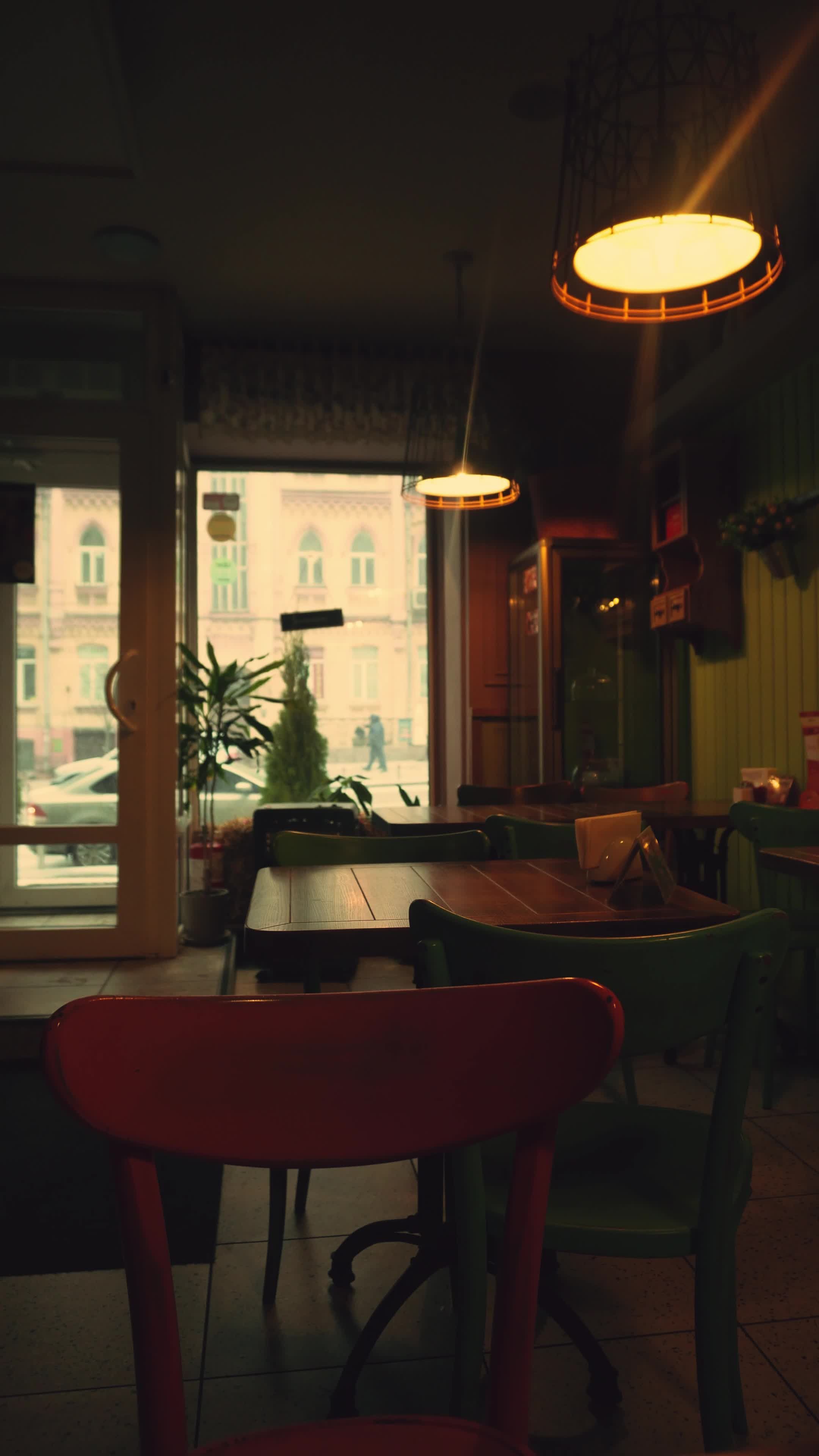 Cozy Indoor Café with Classic Ambiance Free Stock Video Footage ...