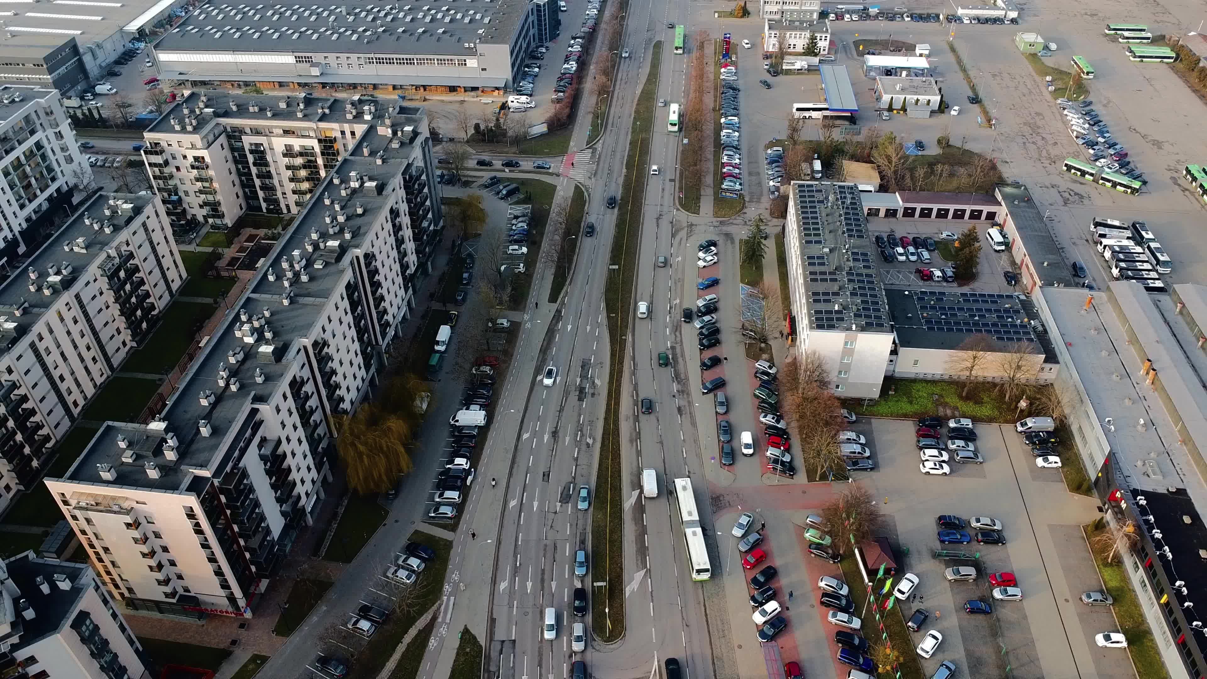 Aerial View of Urban Landscape in Daylight Free Stock Video Footage ...