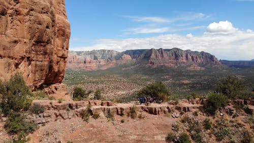 Drone Footage Of The Natural Landscape Of The Canyons In Arizona 