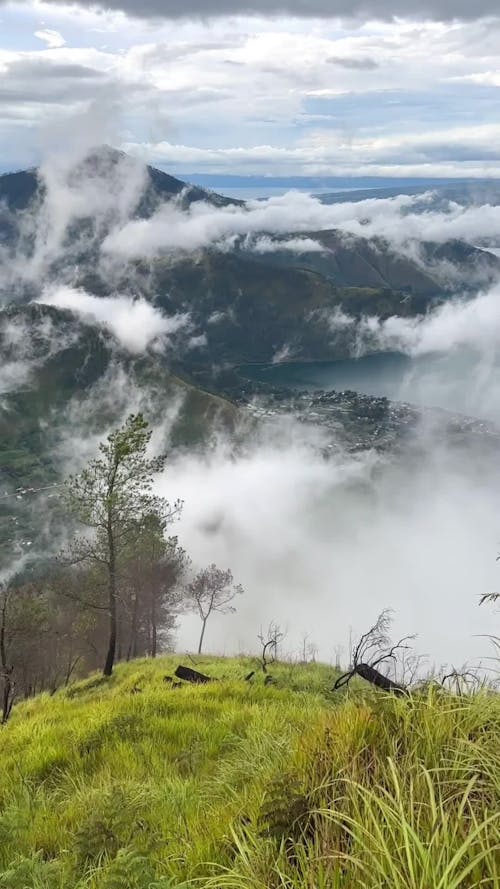Natural Ridges View Point Aerial View of Scenic Mountain Ridge Free Stock Video Footage, Royalty ...