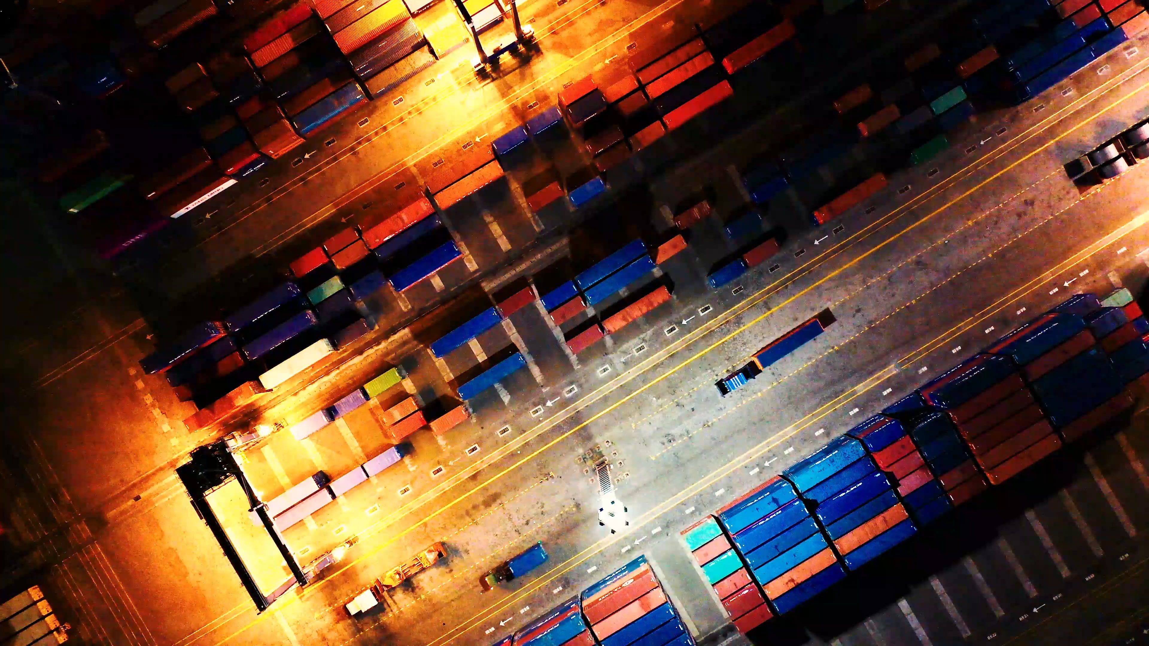 Pile Of Shipping Containers In The Harbor · Free Stock Video