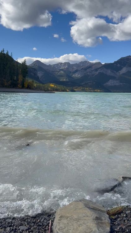 Stunning Mountain Lake View with Clear Sky Free Stock Video Footage ...