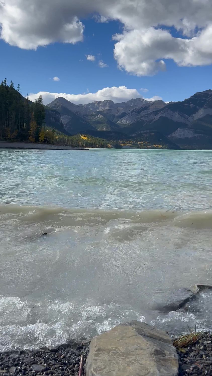Stunning Mountain Lake View with Clear Sky Free Stock Video Footage ...