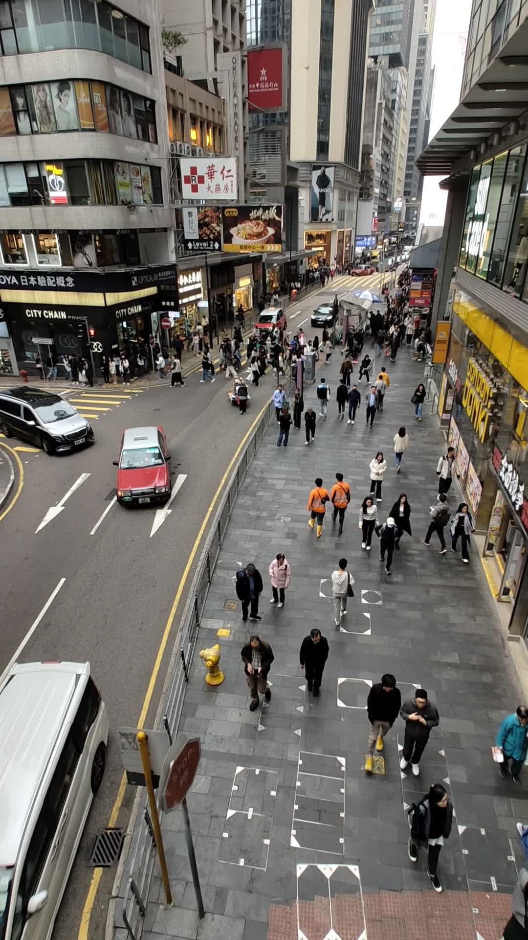 Bustling Street View in Urban City Setting Free Stock Video Footage ...