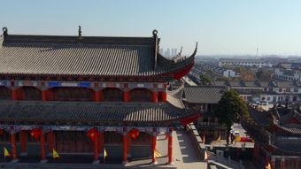 阆中全城高空拍摄视频素材